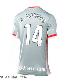 Billige Fotballdrakt Atletico Madrid Marcos Llorente #14 Replika Bortedrakt Dame 2024-25 Kortermet